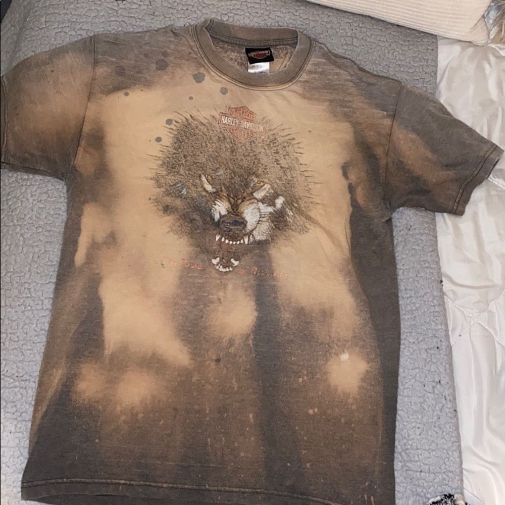 vintage distressed harley davidson shirt